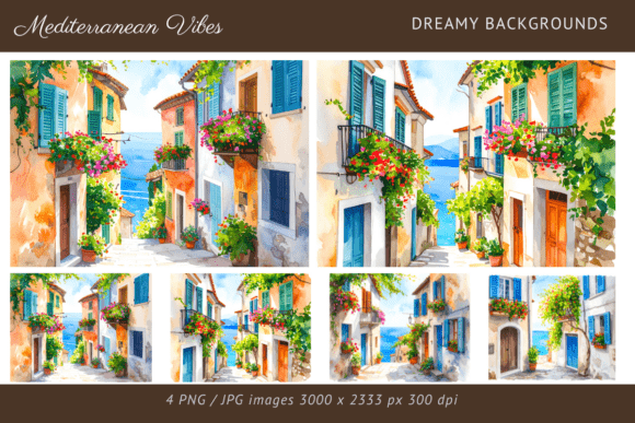Download Mediterranean Vibes Coastal Street - Premium Bundle