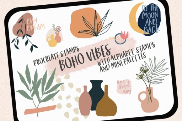 Download Procreate Stamps Boho Vibes - Premium Resources